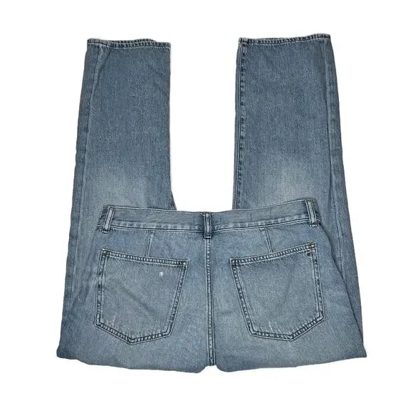 Madewell The Maternity Side-Panel Dean Easy Straight Jean Airy Denim size 29 - Picture 7 of 12